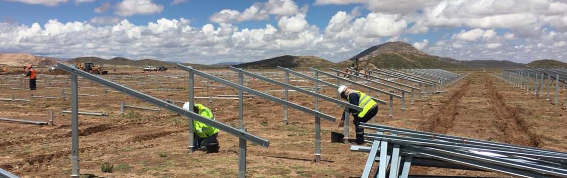 Supervision of the construction of a photovoltaic solar plant in Bolivia