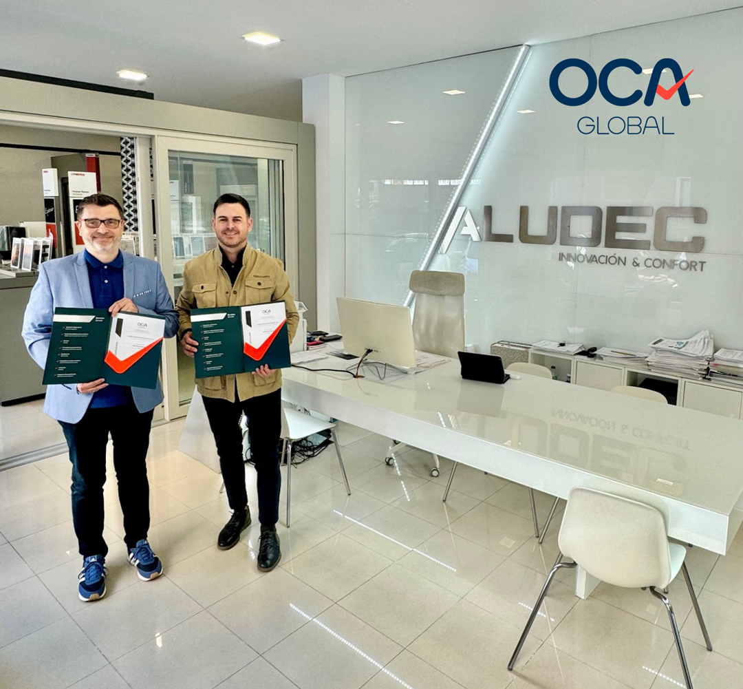 ALUDEC INNOVACION & CONFORT obtiene la certificación de calidad ISO 9001 e ISO 14001 de la mano de OCA Global